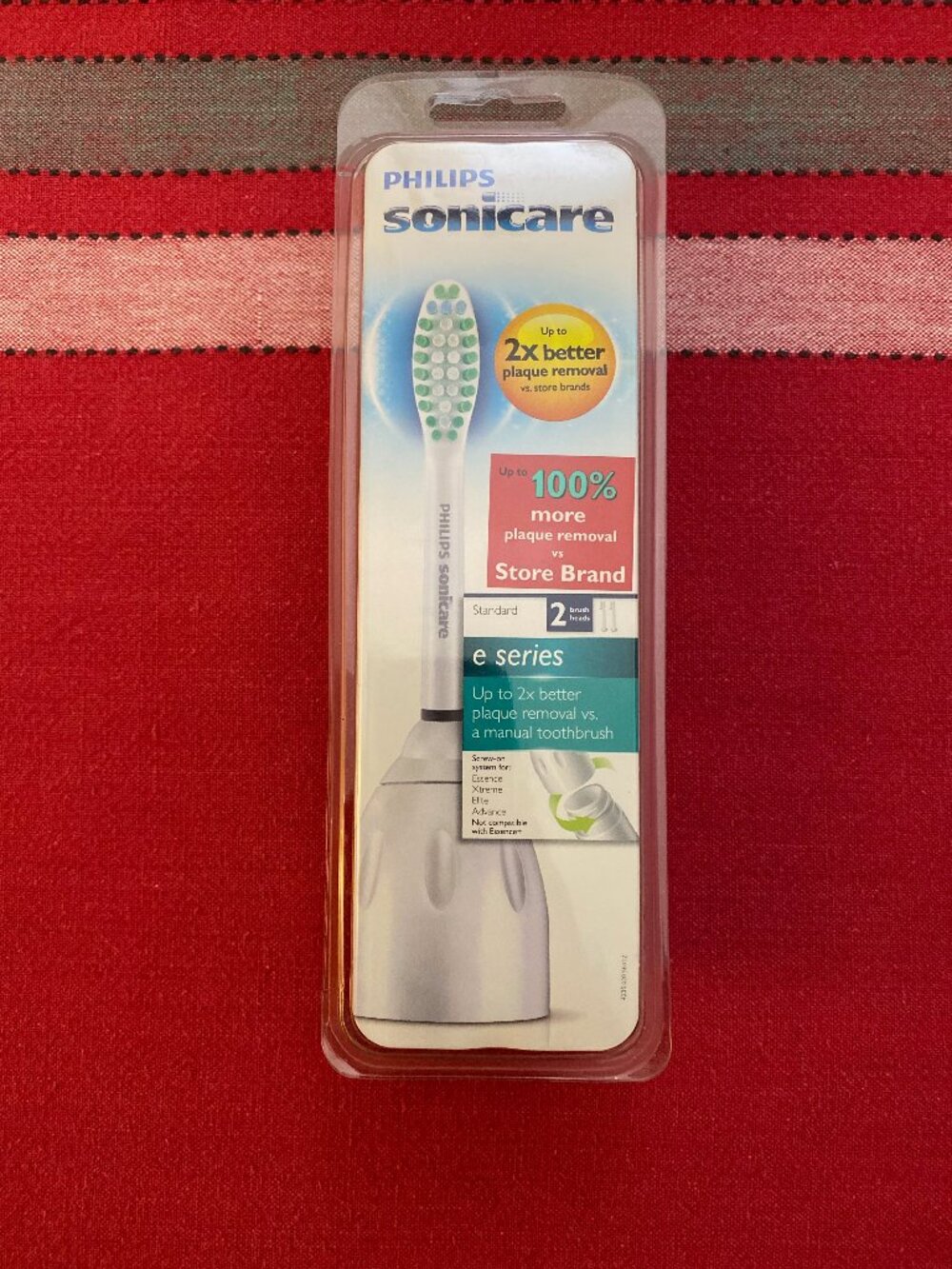 PHILIPS Sonicare E-Series Standard Sonic Toothbrush Heads 2 PK HX7022 NEW